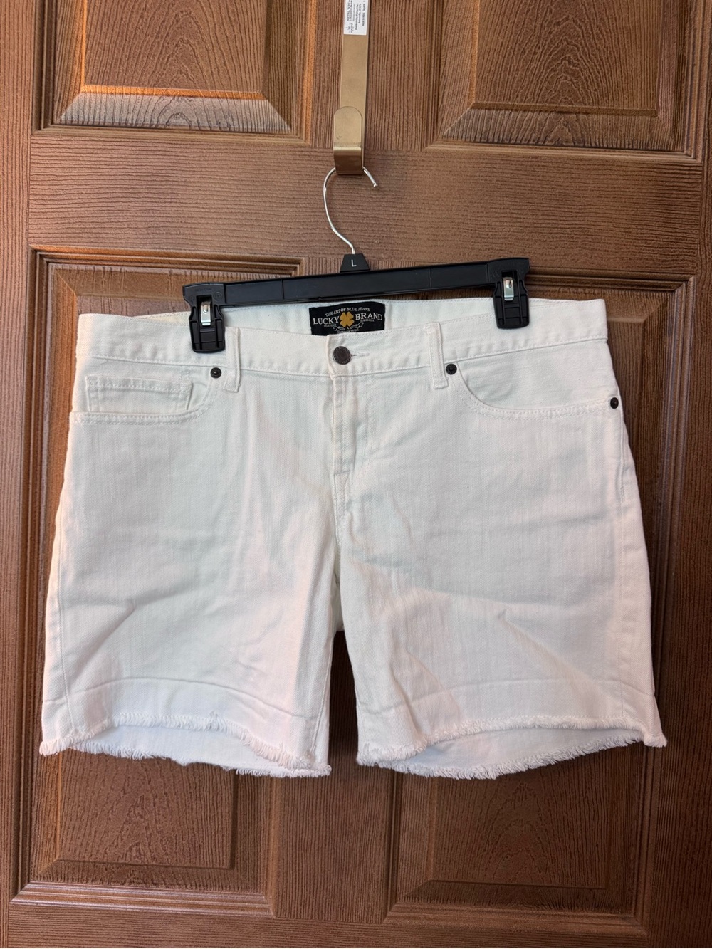 Lucky Women’s Brand White Denim Shorts Size 12/31